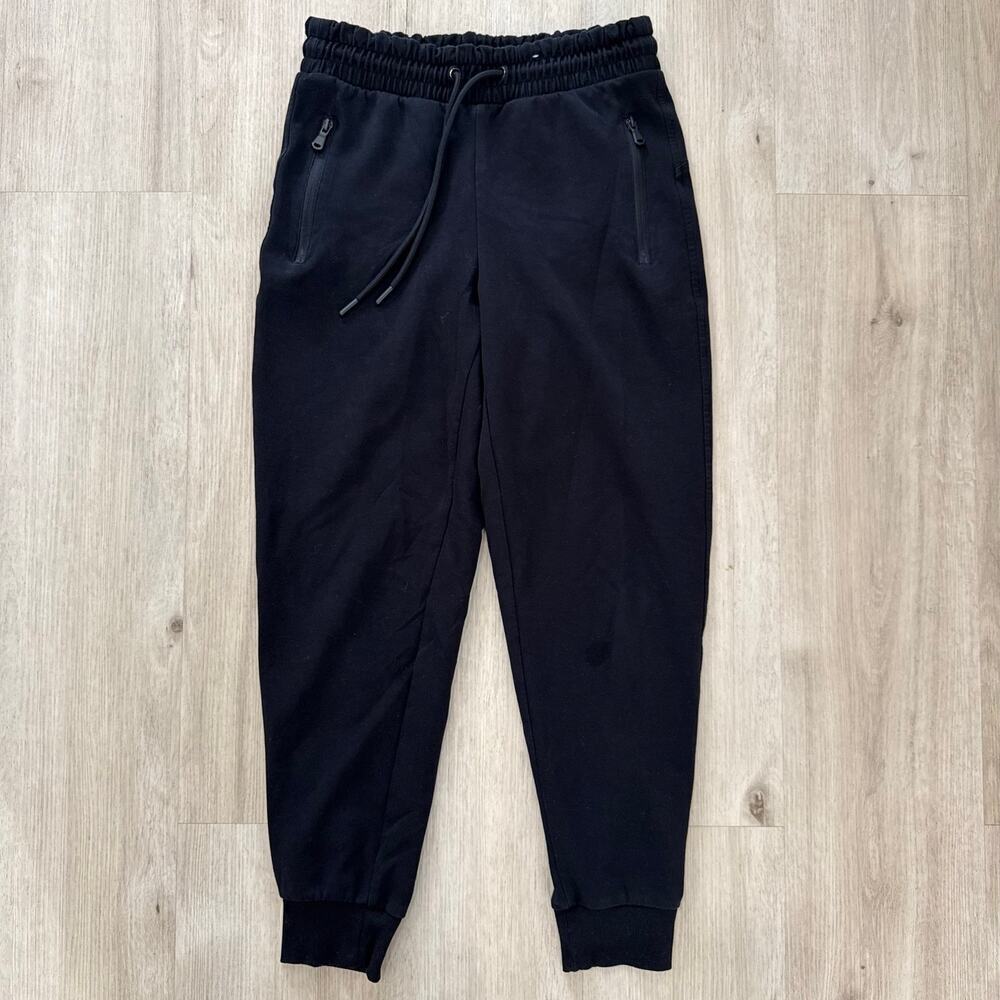 Old Navy High Rise Dynamic Fleece Joggers Black Drawstring Athletic Pants XS